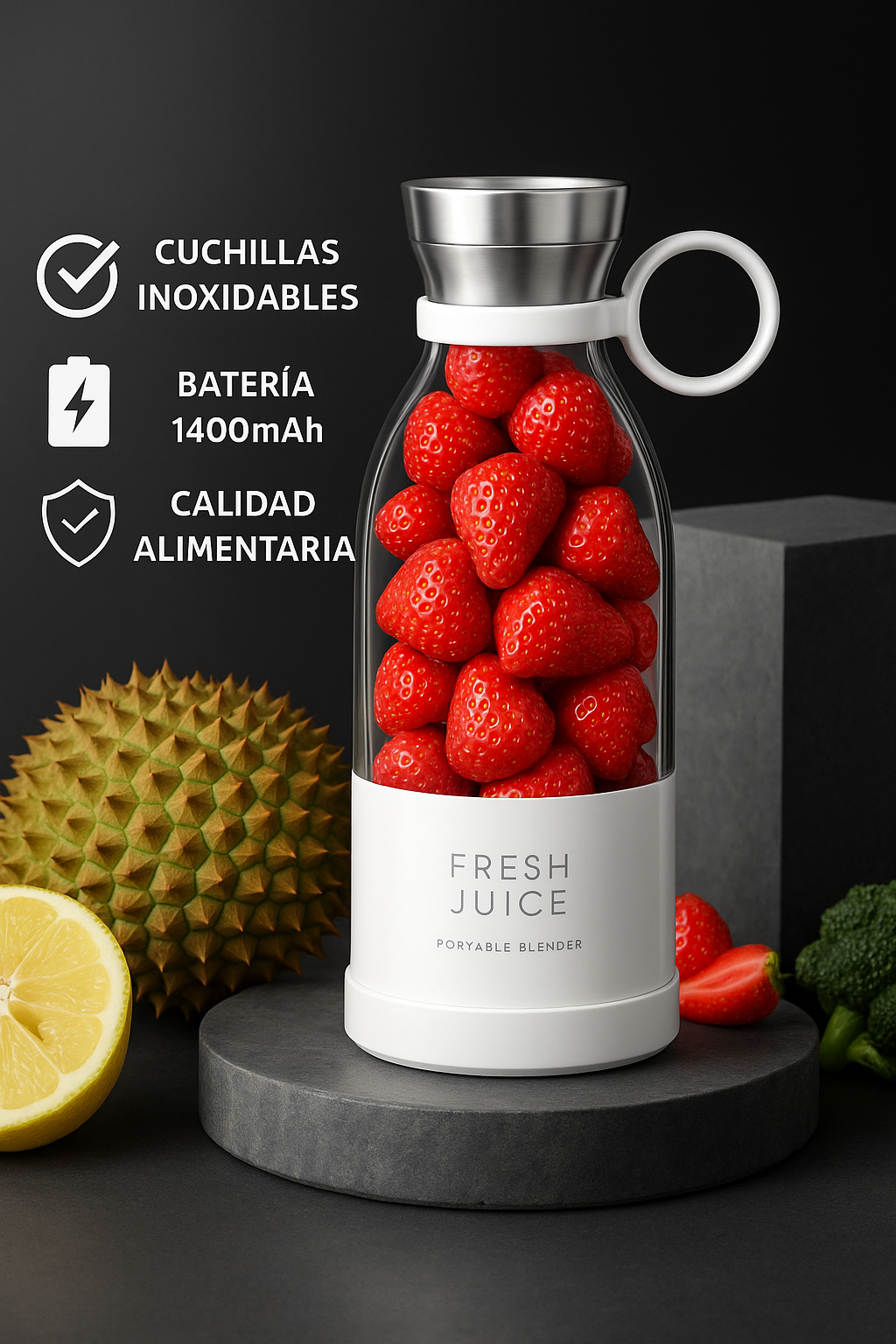 Batidora Portátil Essencial Juice 350 ml